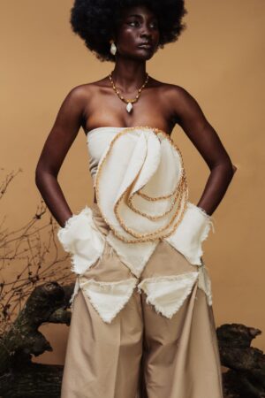 Celeste glass beaded top